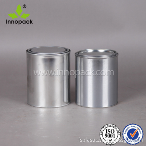 Tin can paint metal pail 2.5 litre with handle